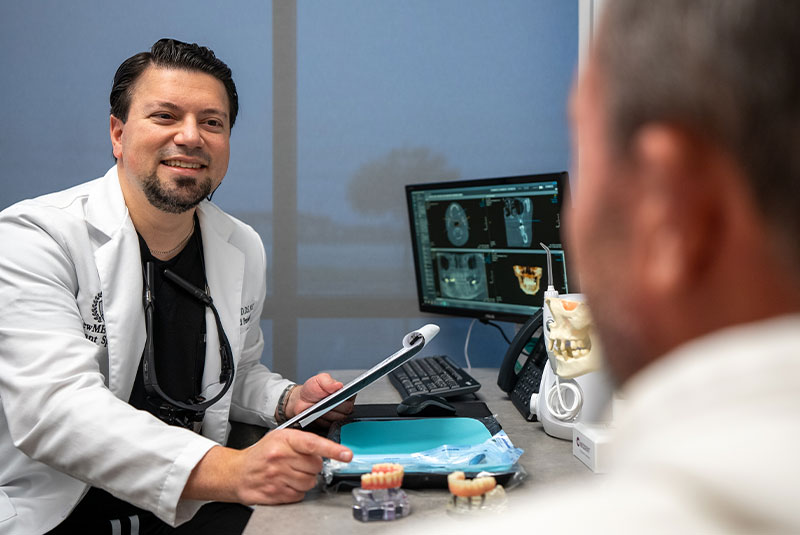 dr beck with options at Newme Dental Implants