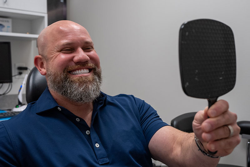 matt with his new dental implants