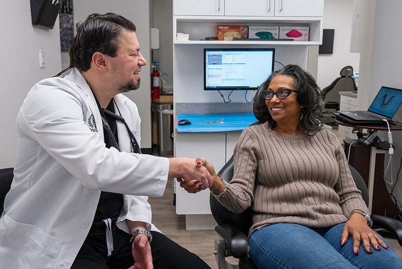 yolanda with dr bec new smile