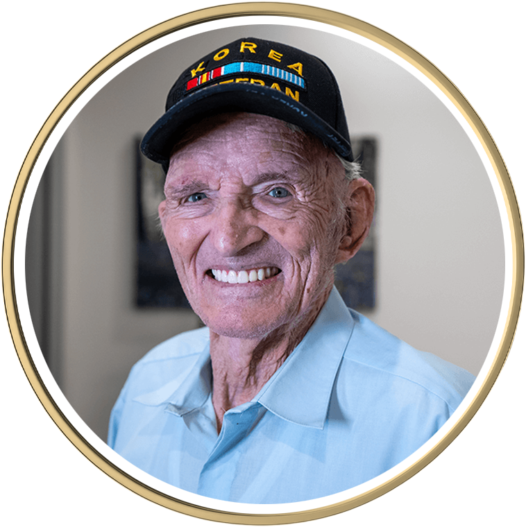 Man smiling showing off new smile