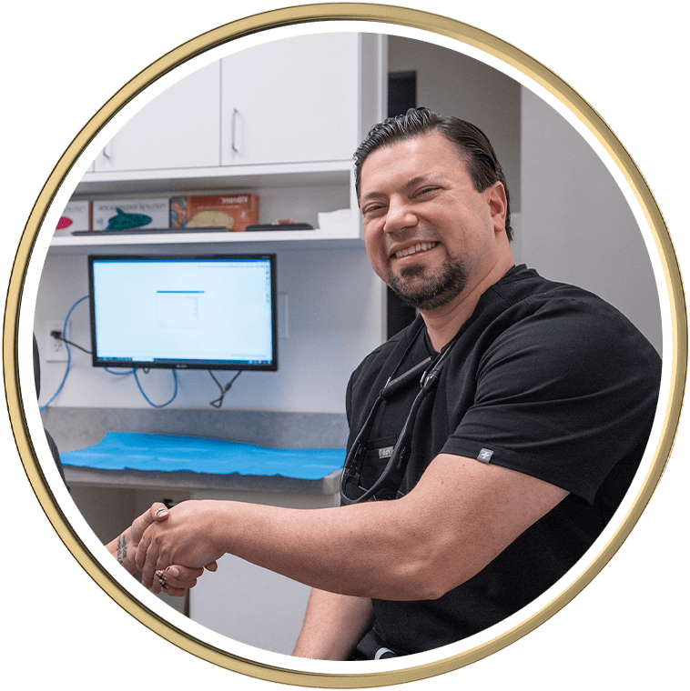 Doctor shaking paitents hand