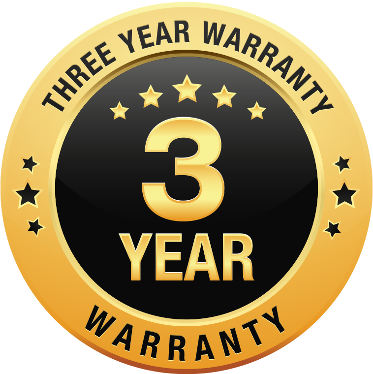 3 year warranty
