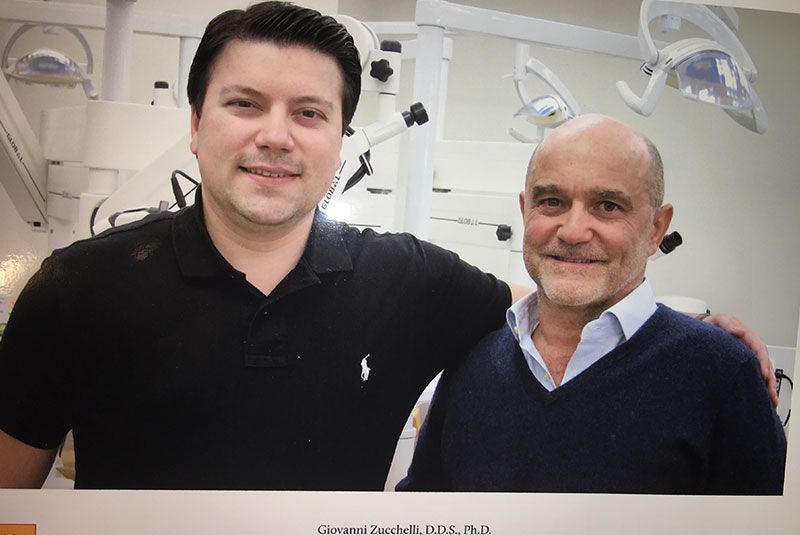 Dr. Beck With Prof. Giovanni Zucchelli clinical