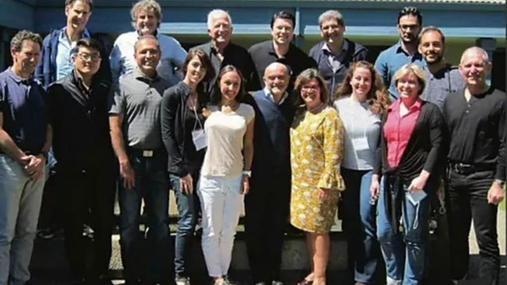 Dr. Beck With Prof. Giovanni Zucchelli crowd