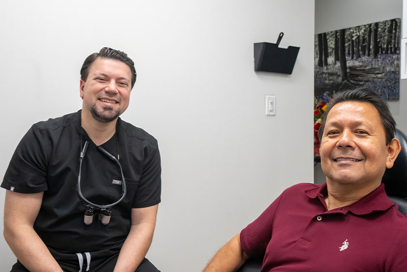Doctor smiling with Patient