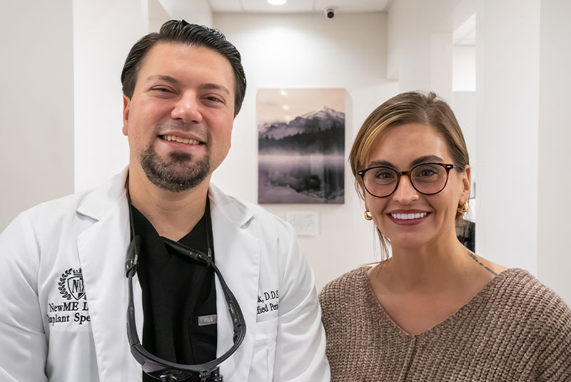 Patient and doctor Smiling
