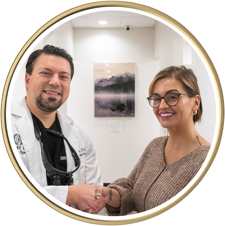 Patient Shaking Doctors hand